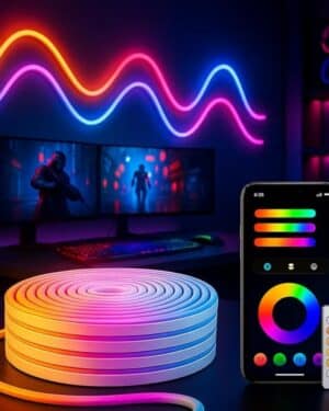 One94Store Smart LED Strip Light 5M with App & Remote Control, Music Sync RGB Lights