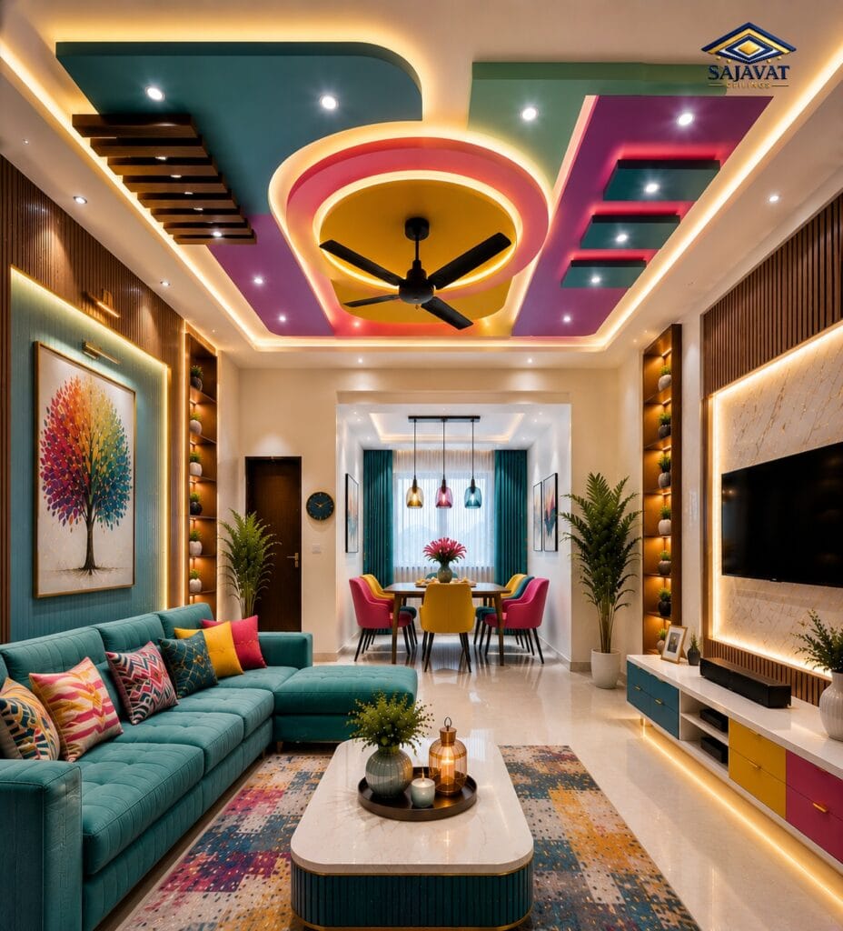 Living Room Ceiling — design 85