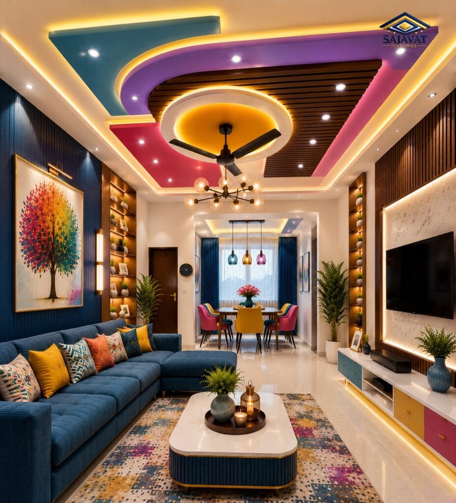 Living Room Ceiling — design 84