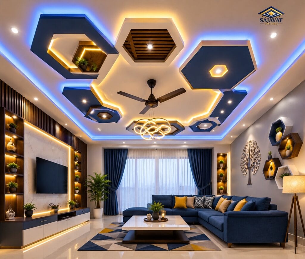 Living Room Ceiling — design 91