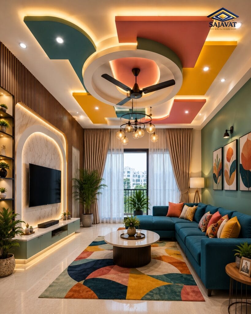 Living Room Ceiling — design 88