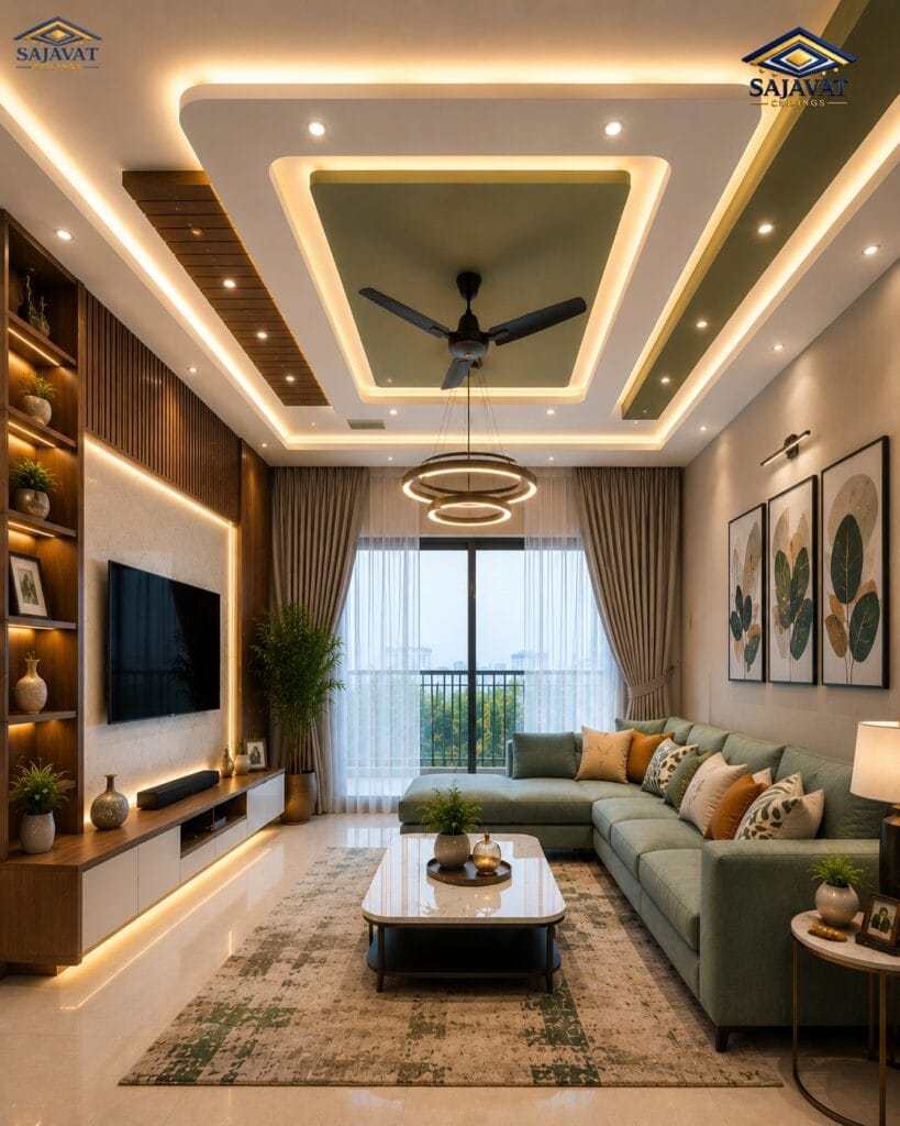 Living Room Ceiling — design 96