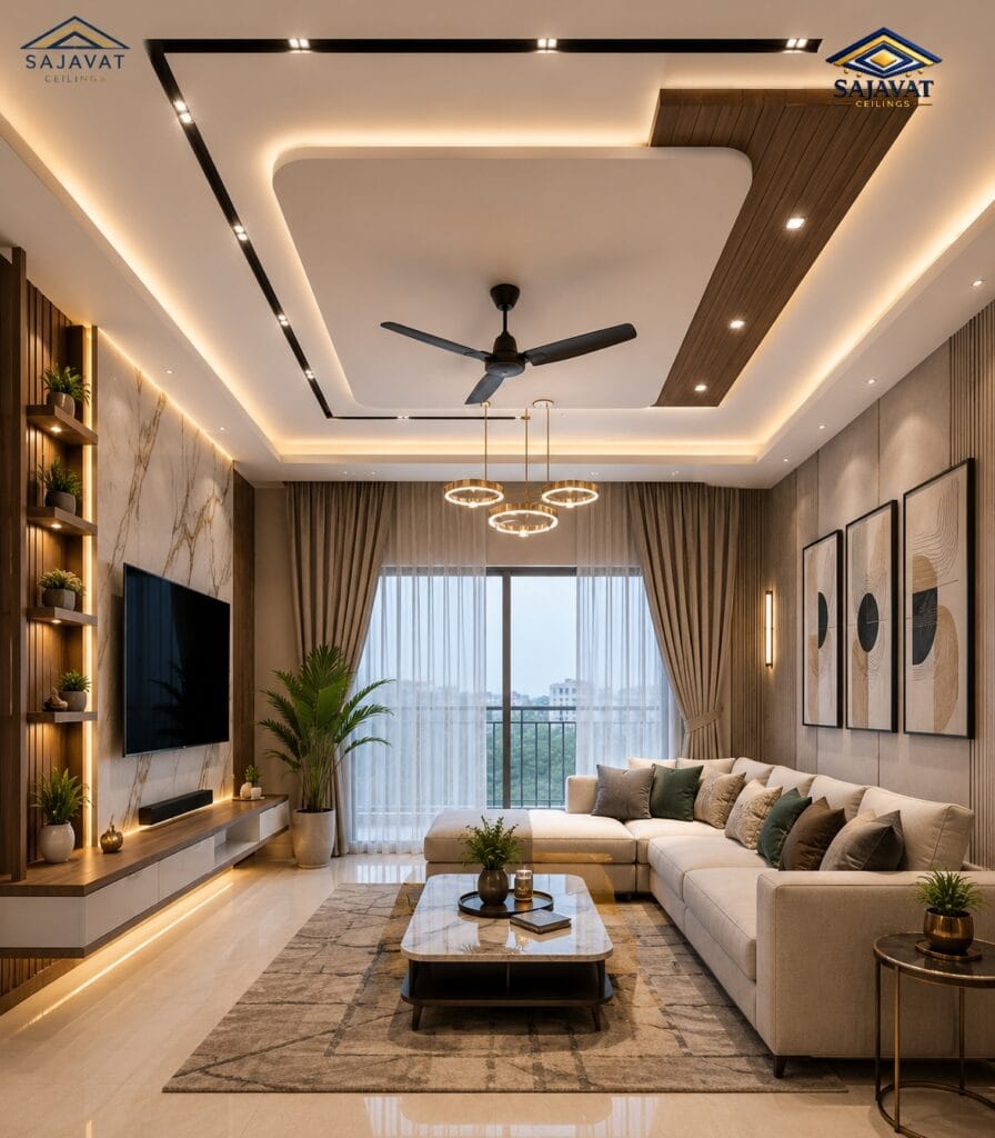 Living Room Ceiling — design 102
