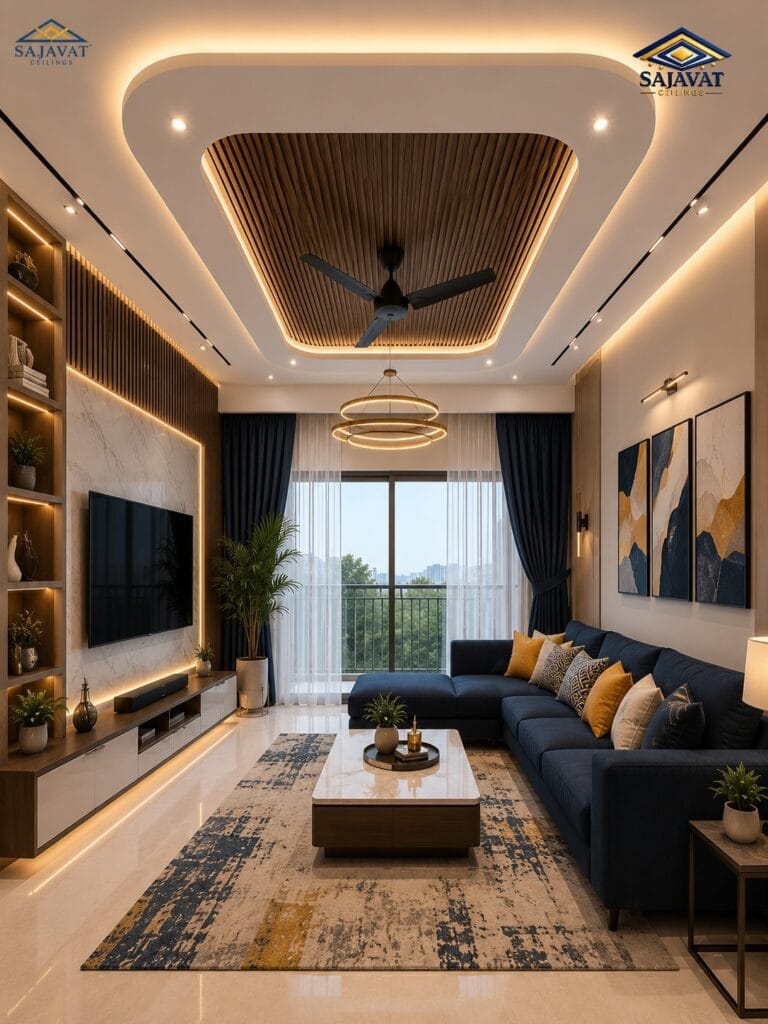 Living Room Ceiling — design 100