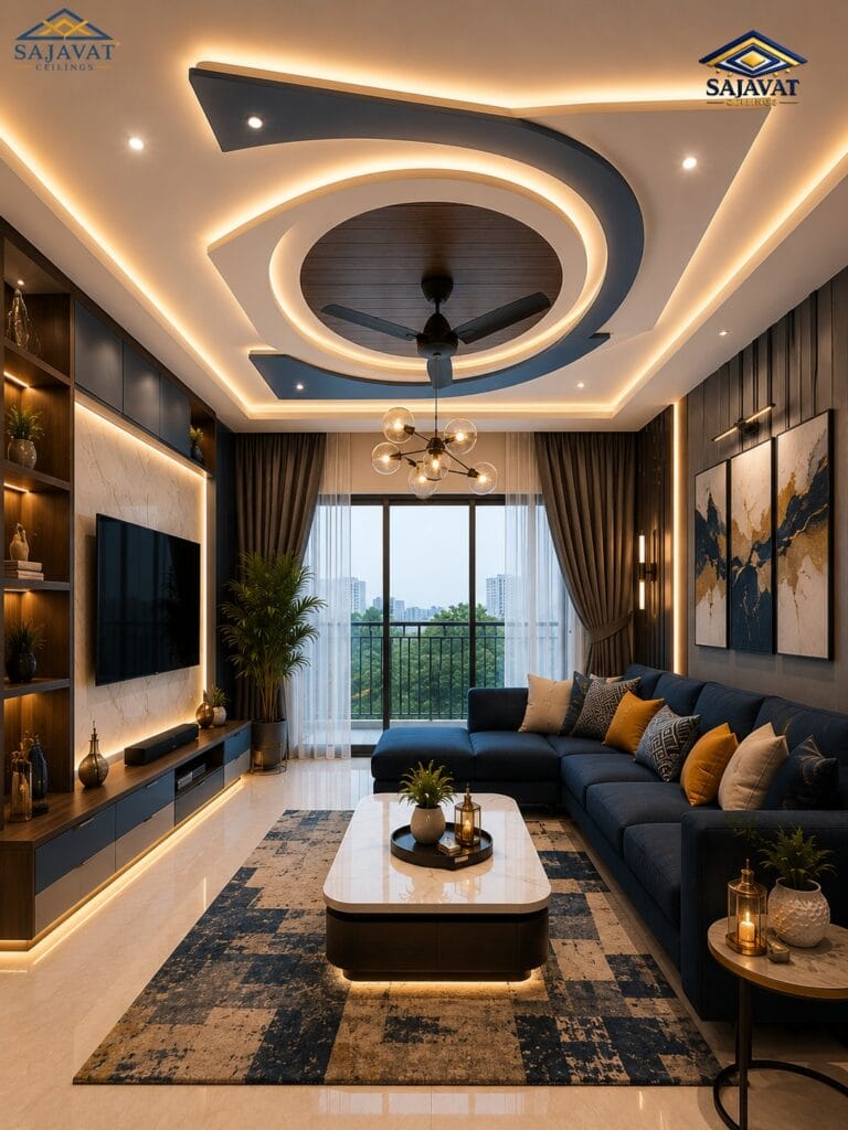 Living Room Ceiling — design 106