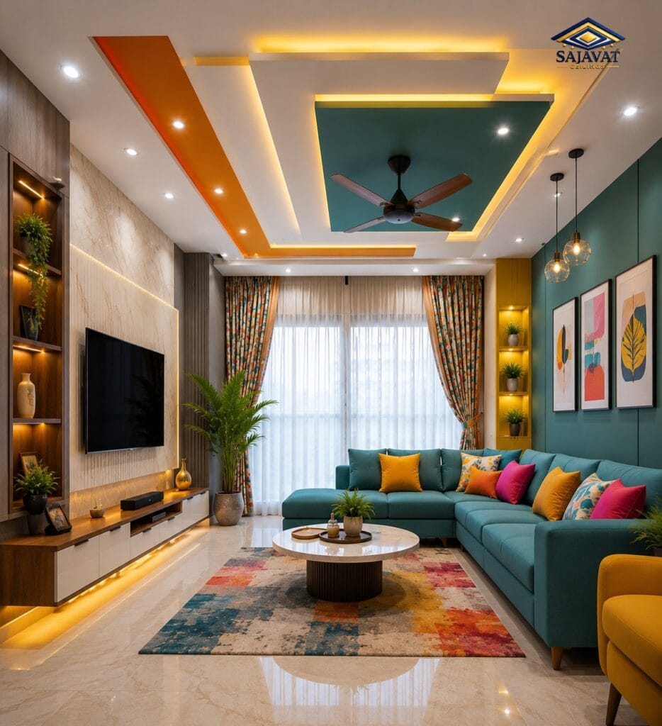 Living Room Ceiling — design 78