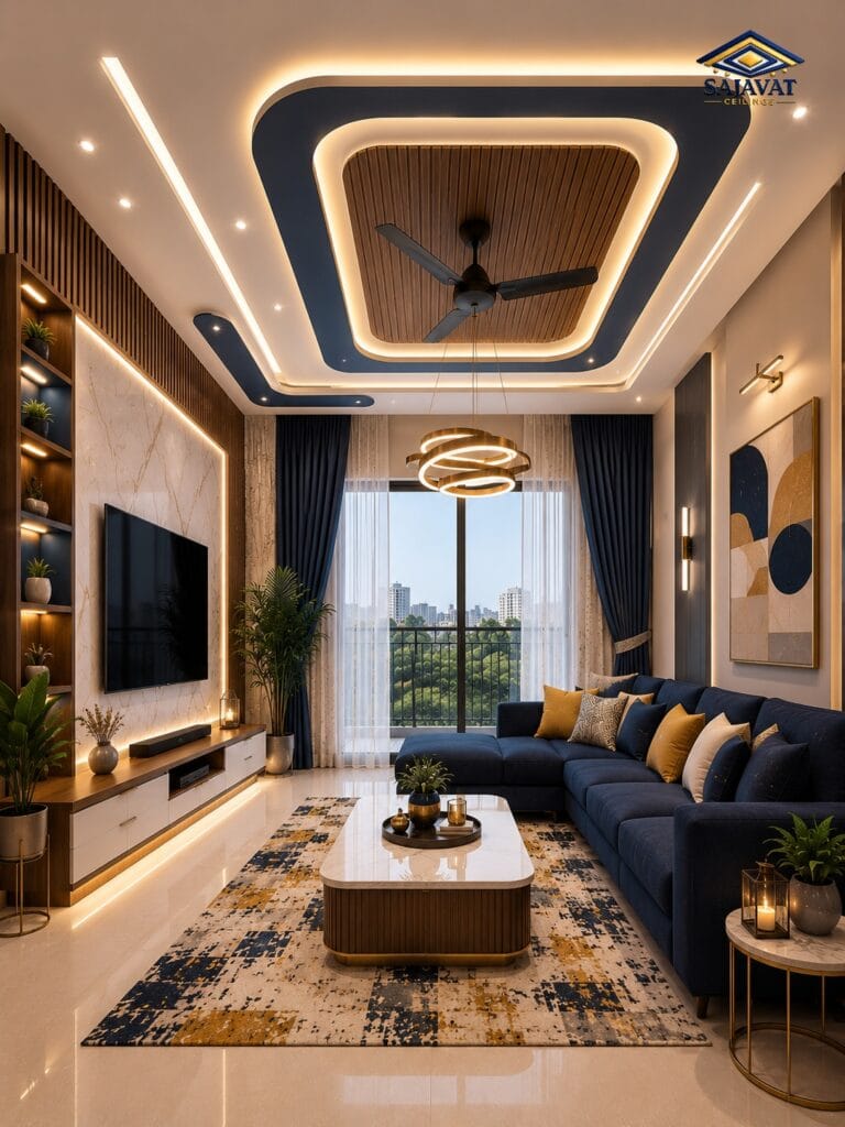 Living Room Ceiling — design 111