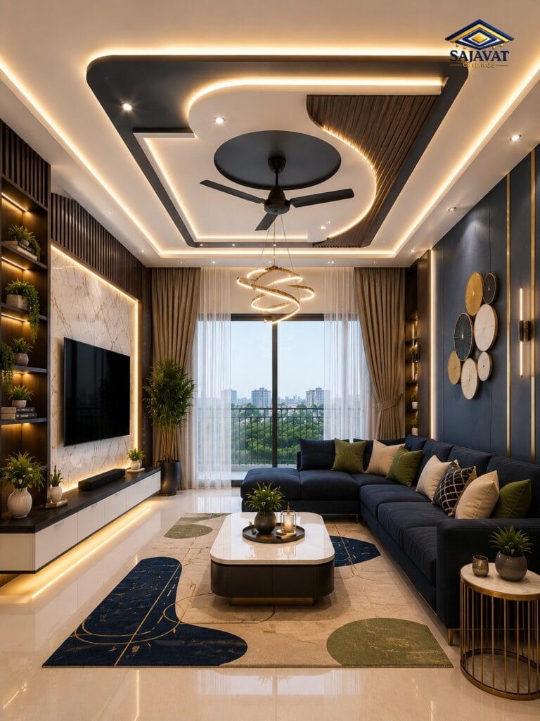 Living Room Ceiling — design 110