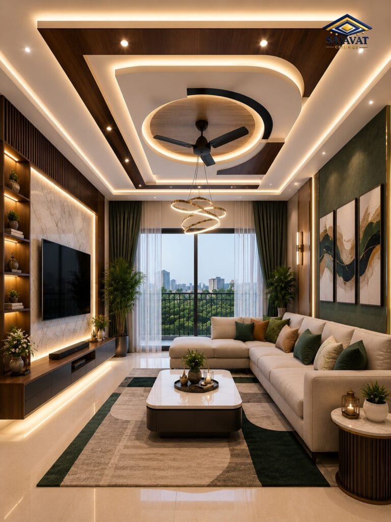 Living Room Ceiling — design 109