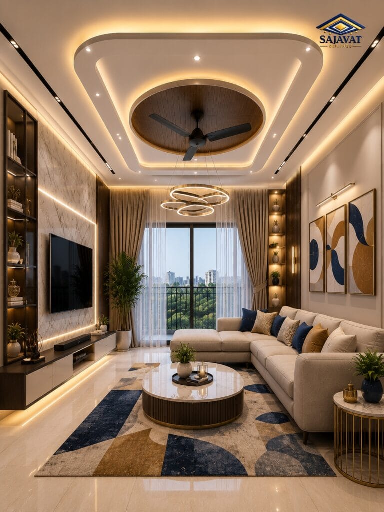 Living Room Ceiling — design 108