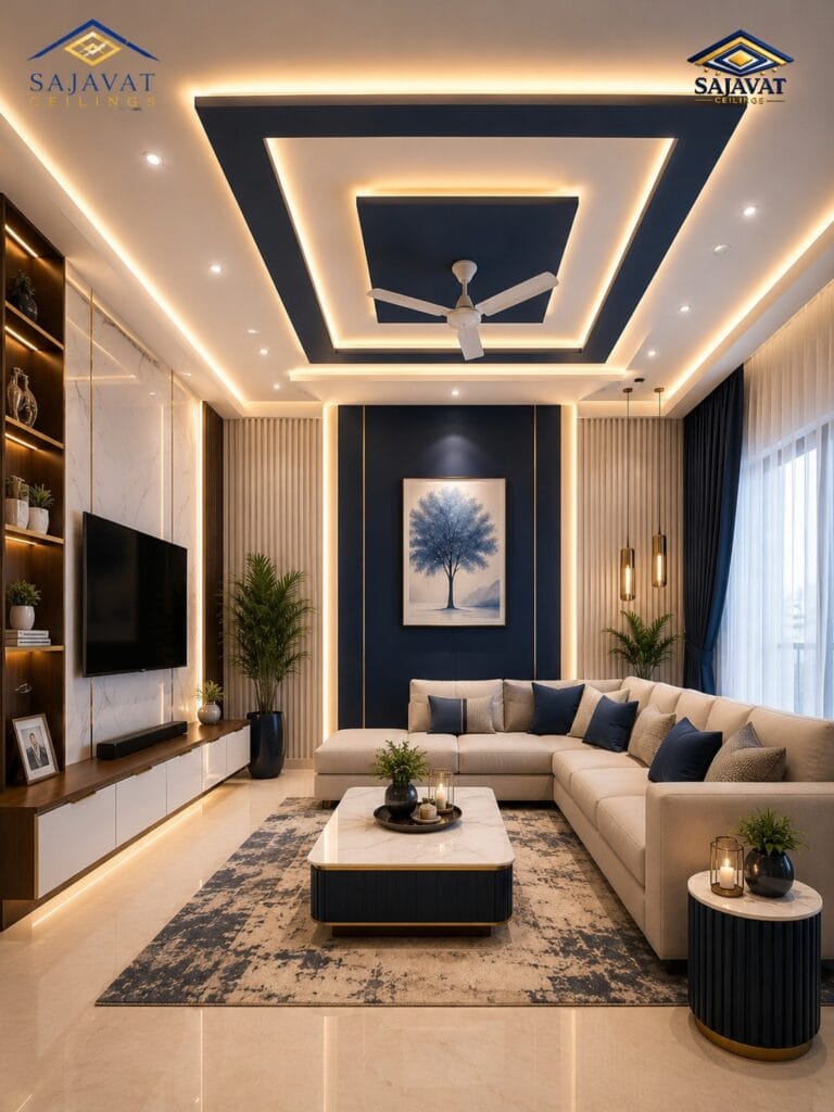 Living Room Ceiling — design 119