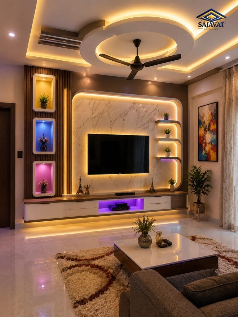 Living Room Ceiling — design 118