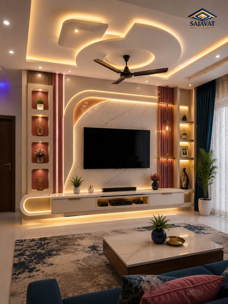 Living Room Ceiling — design 117