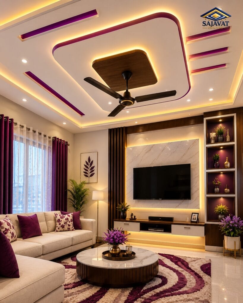 Living Room Ceiling — design 116