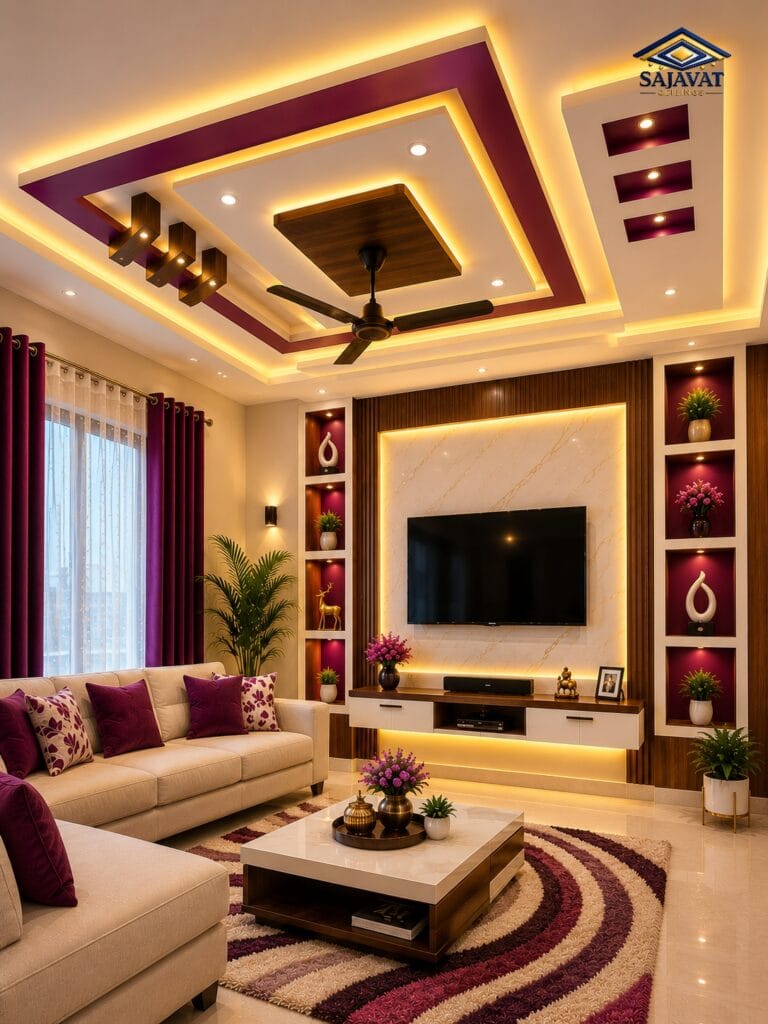 Living Room Ceiling — design 126