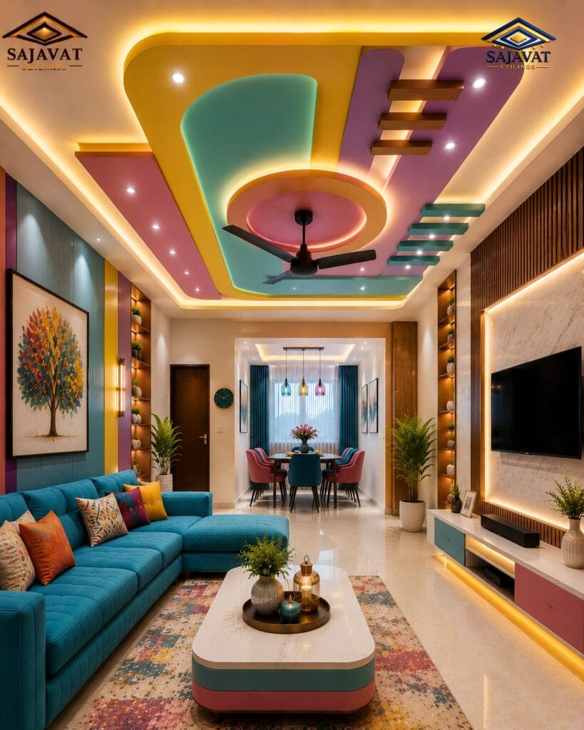 Living Room Ceiling — design 83