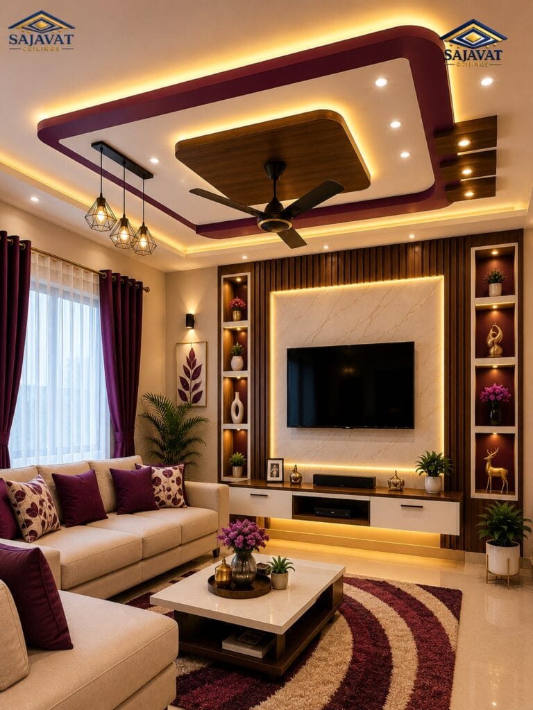 Living Room Ceiling — design 124