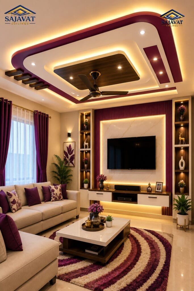 Living Room Ceiling — design 130
