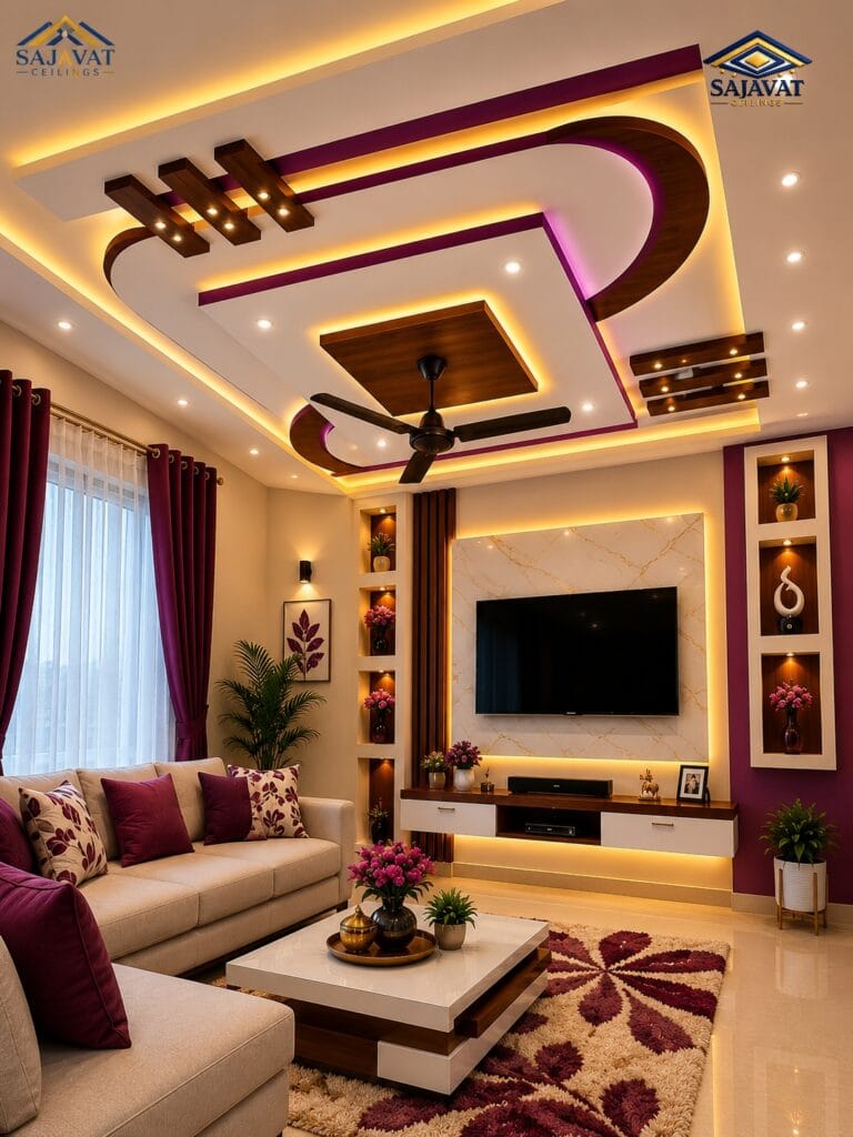 Living Room Ceiling — design 128