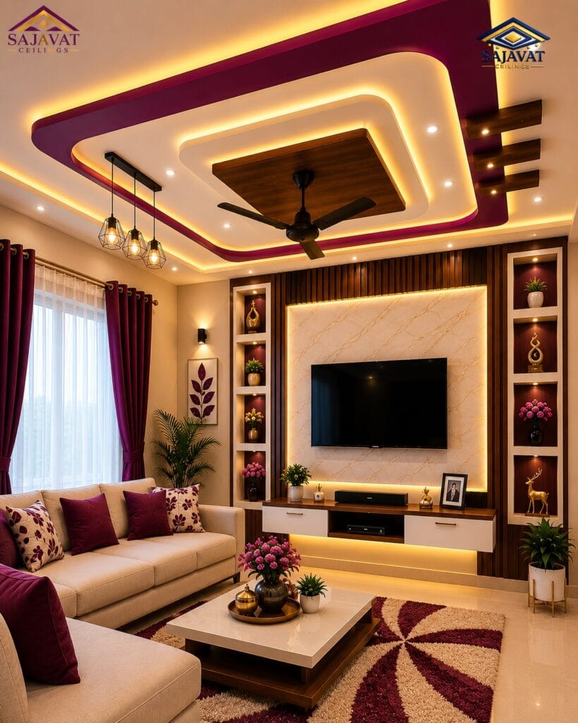 Living Room Ceiling — design 133