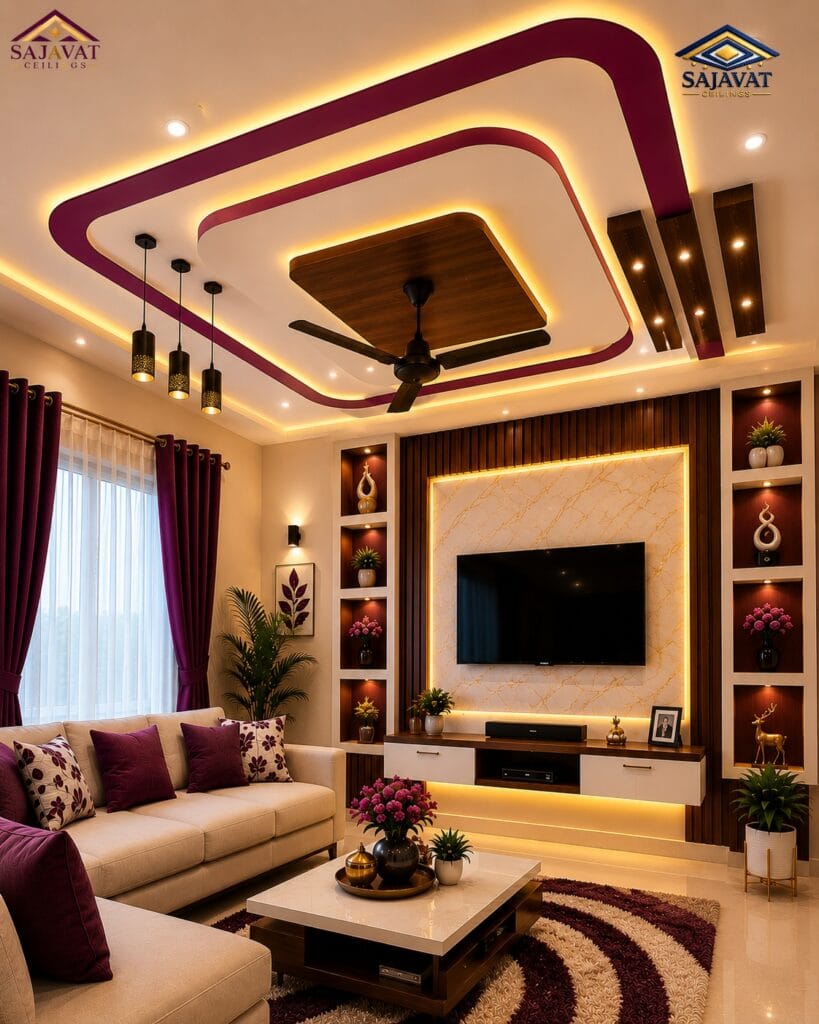 Living Room Ceiling — design 131