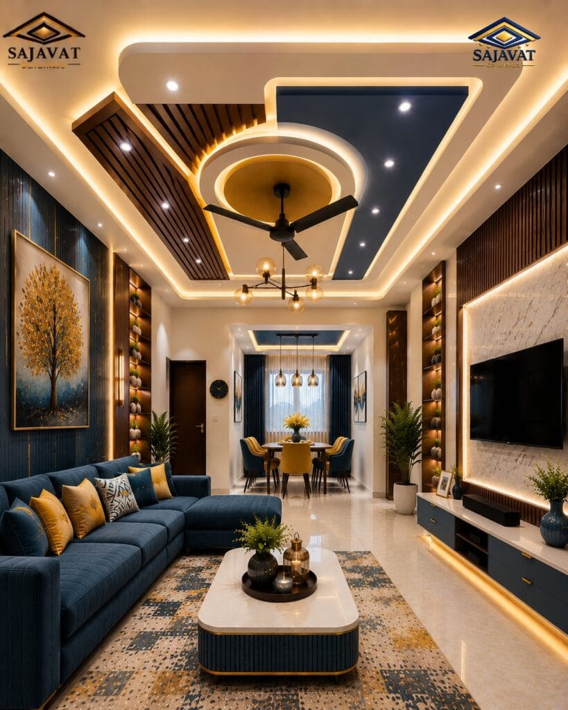 Living Room Ceiling — design 82