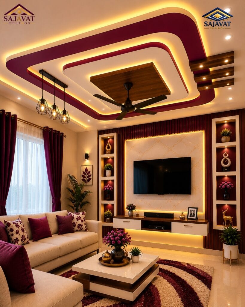 Living Room Ceiling — design 138