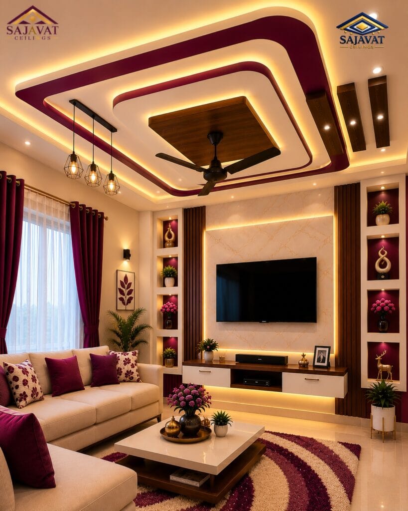 Living Room Ceiling — design 136