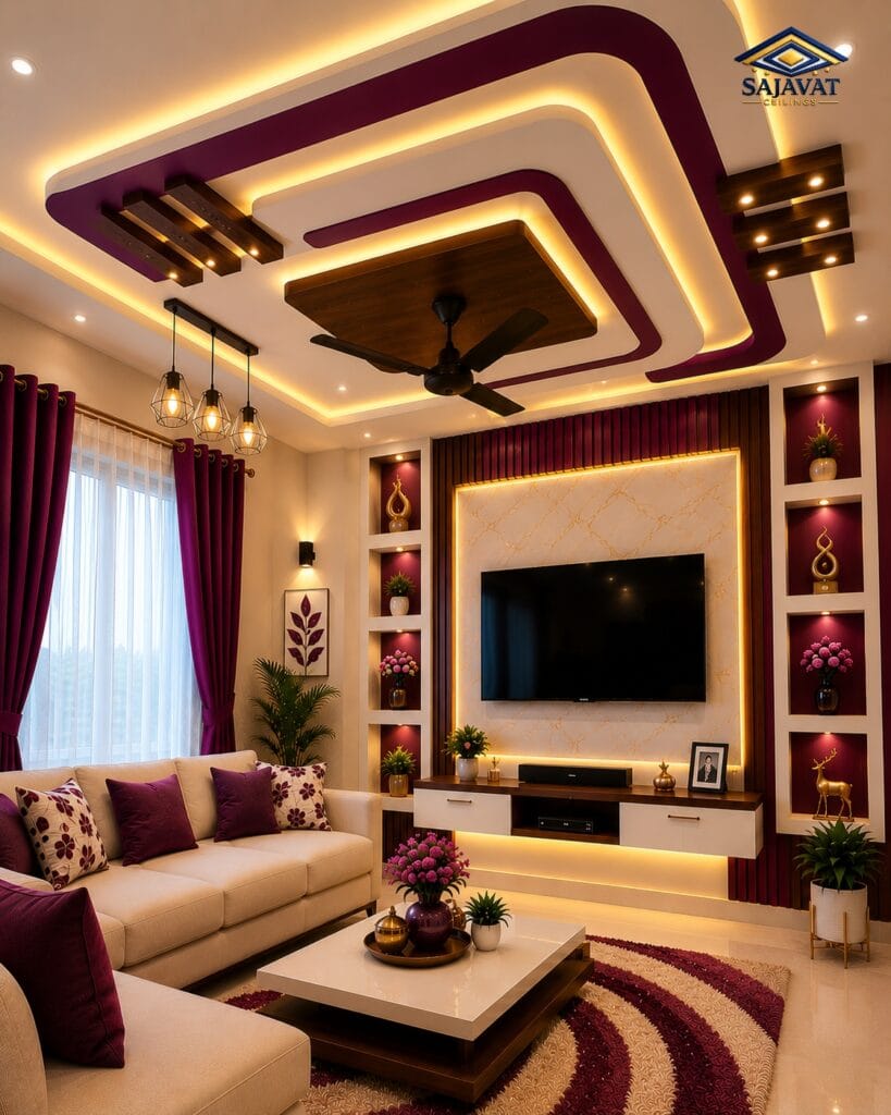 Living Room Ceiling — design 140