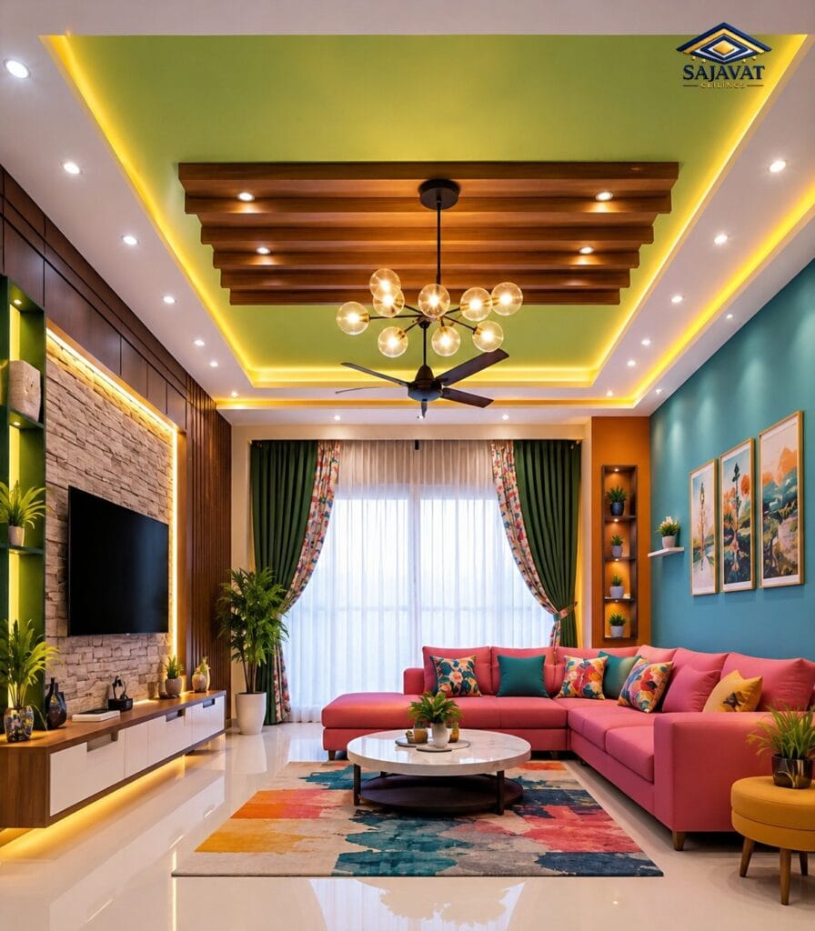 Living Room Ceiling — design 81
