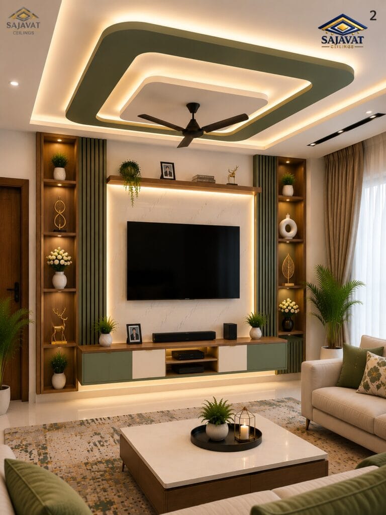 Living Room Ceiling — design 154