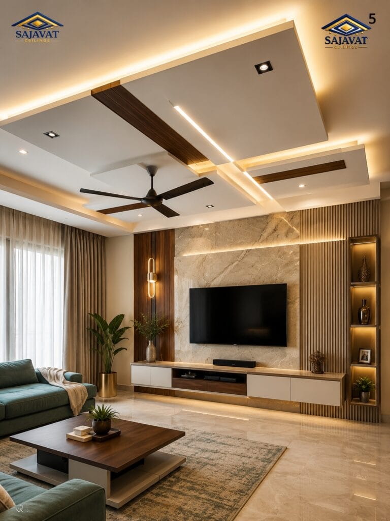 Living Room Ceiling — design 151