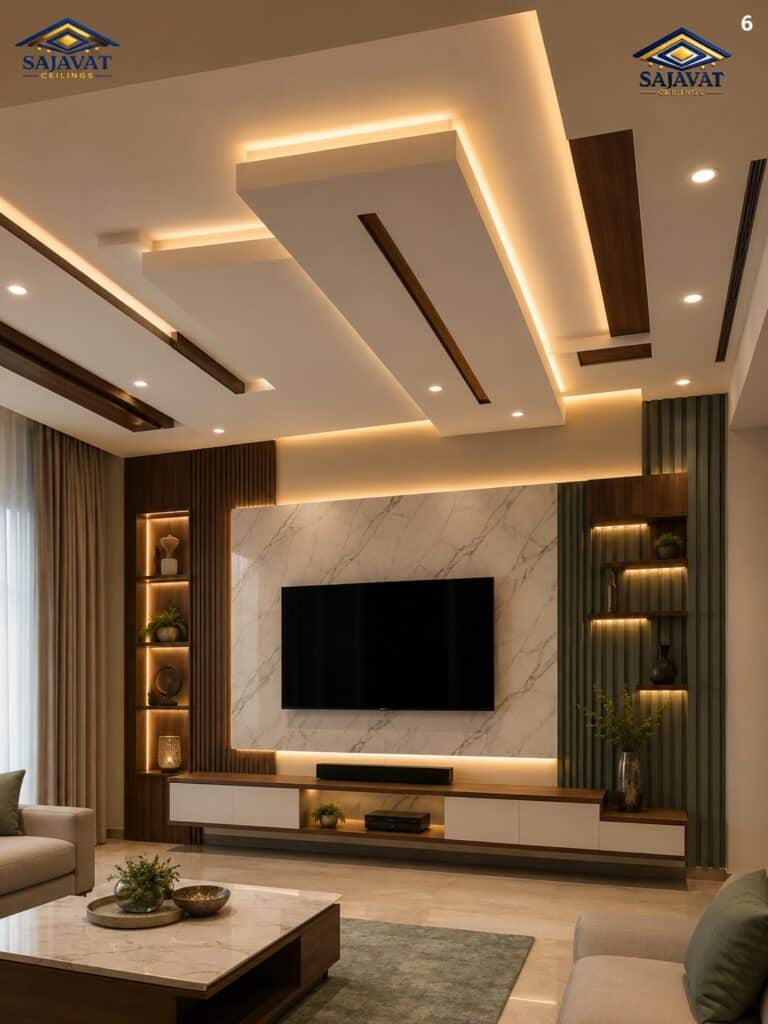 Living Room Ceiling — design 158