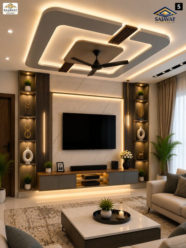 Living Room Ceiling — design 157