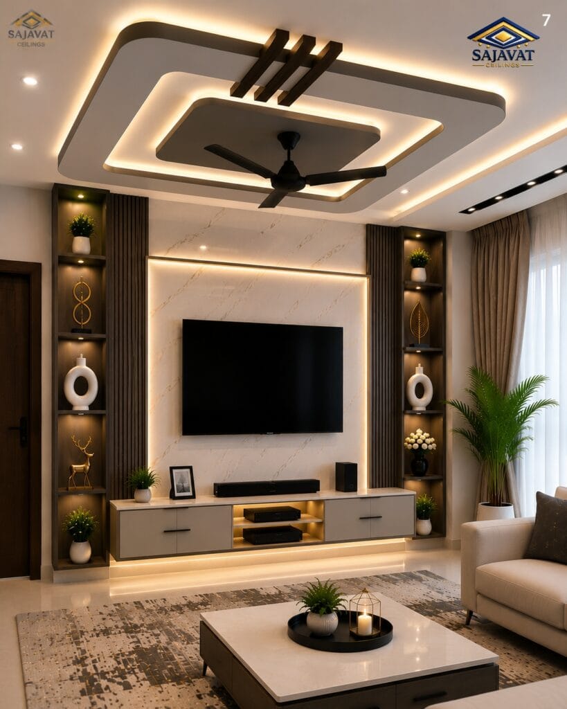 Living Room Ceiling — design 162