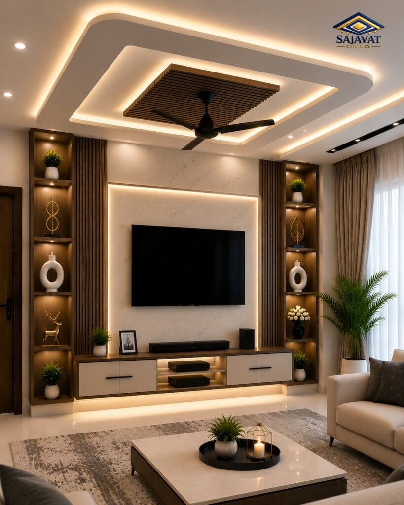 Living Room Ceiling — design 160