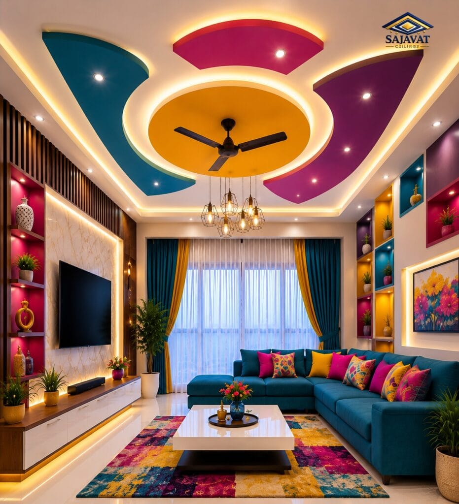 Living Room Ceiling — design 166