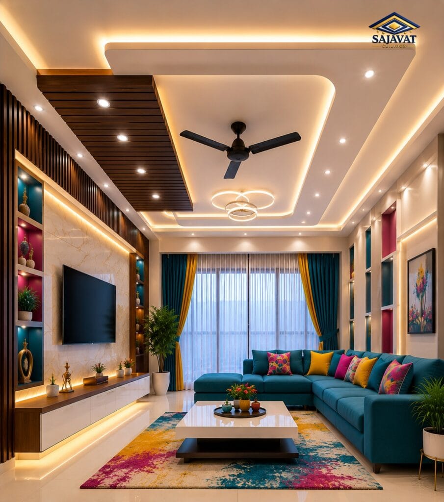 Living Room Ceiling — design 165
