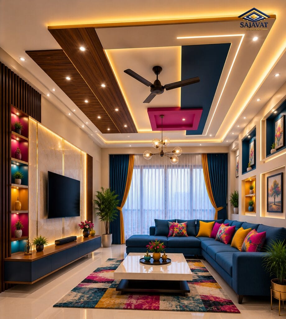 Living Room Ceiling — design 164