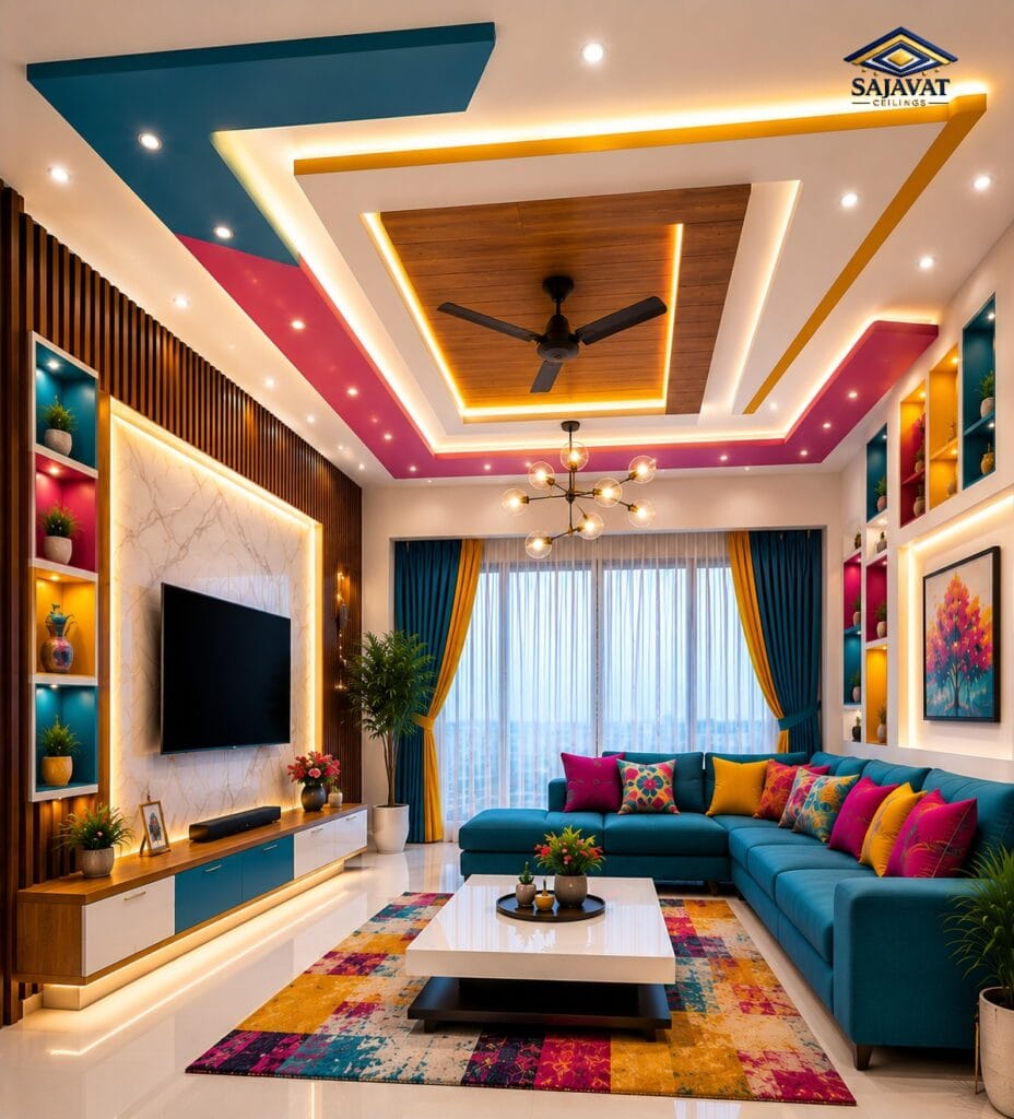 Living Room Ceiling — design 163