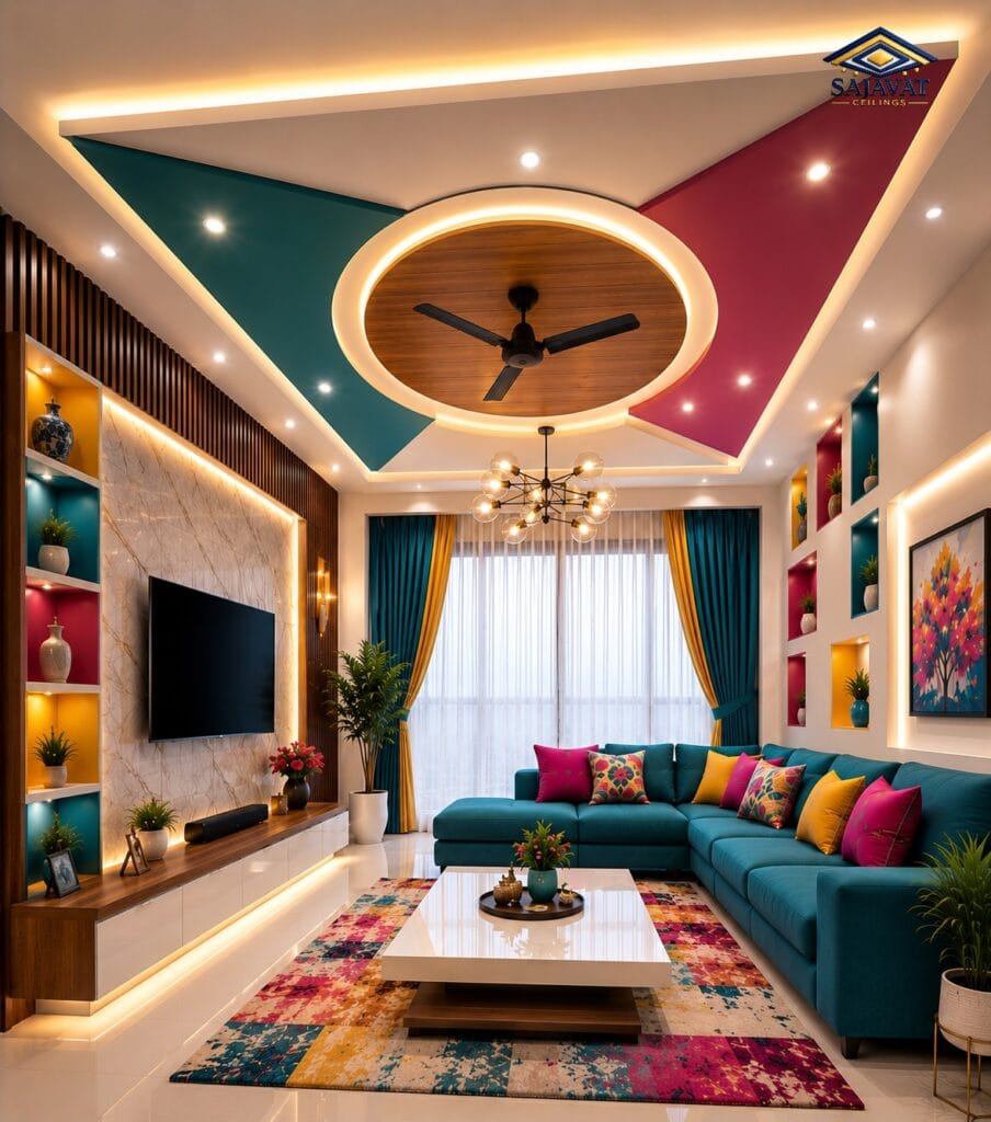 Living Room Ceiling — design 170