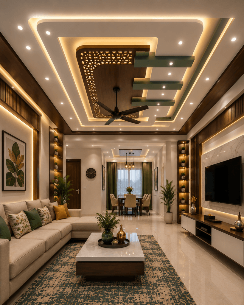 Living Room Ceiling — design 52