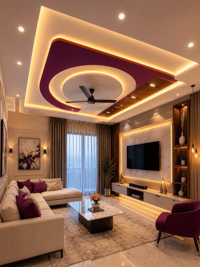 Living Room Ceiling — design 27