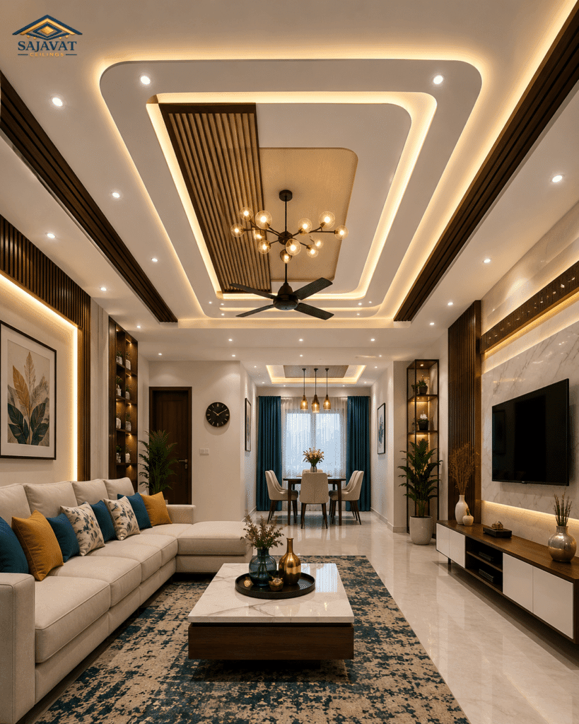 Living Room Ceiling — design 53