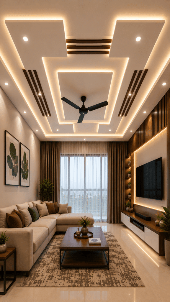 Living Room Ceiling — design 18