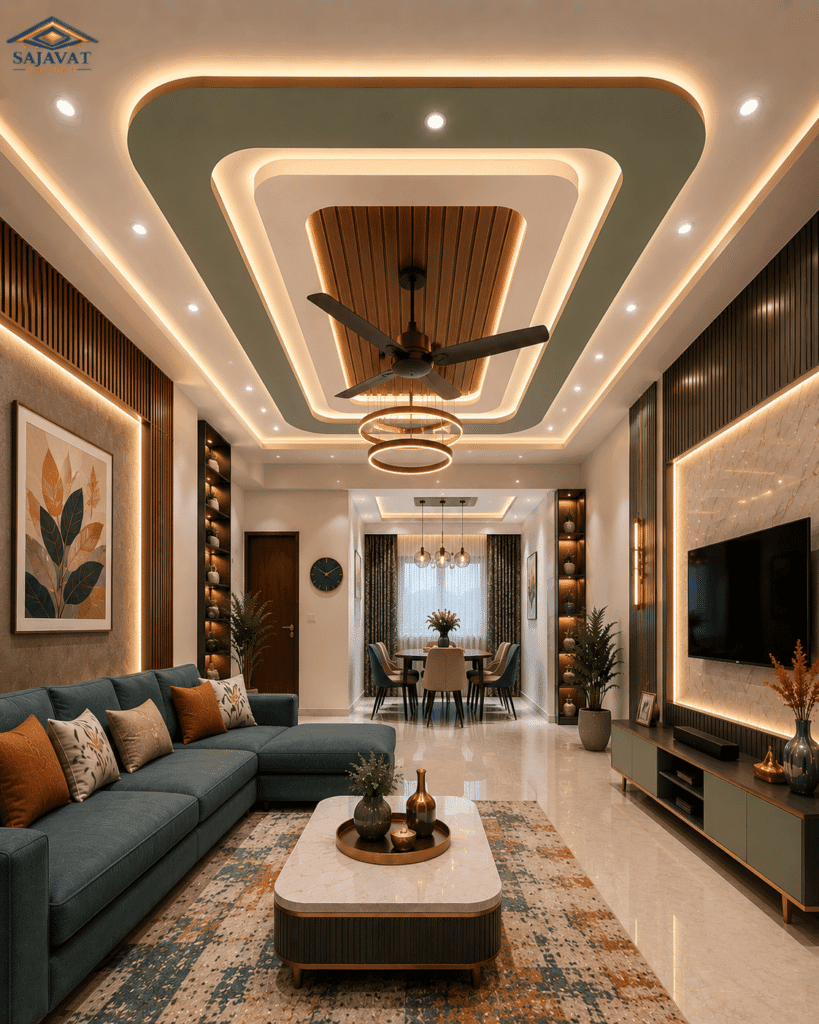 Living Room Ceiling — design 61