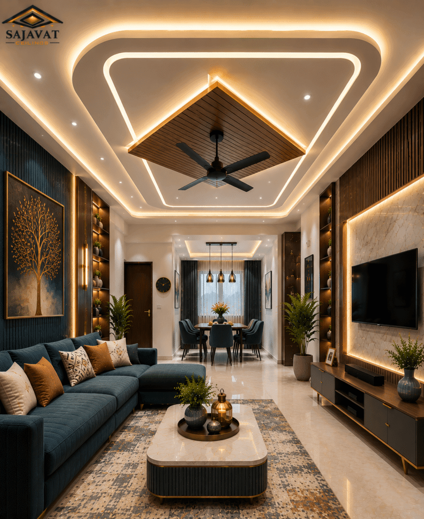 Living Room Ceiling — design 71
