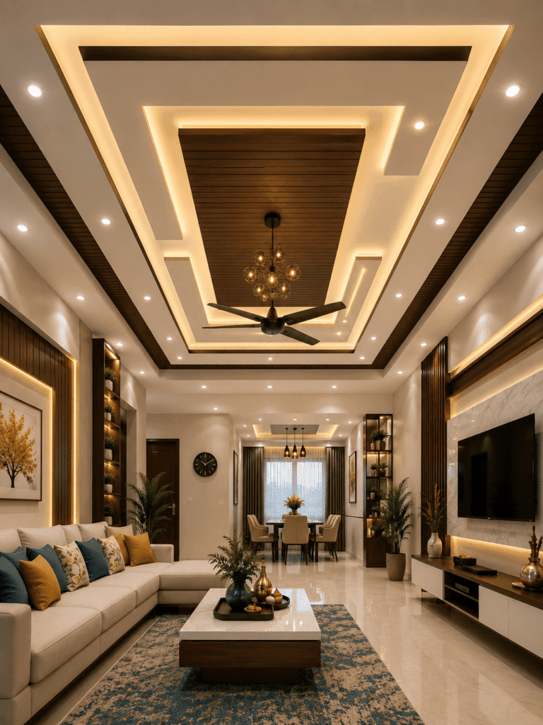 Living Room Ceiling — design 50