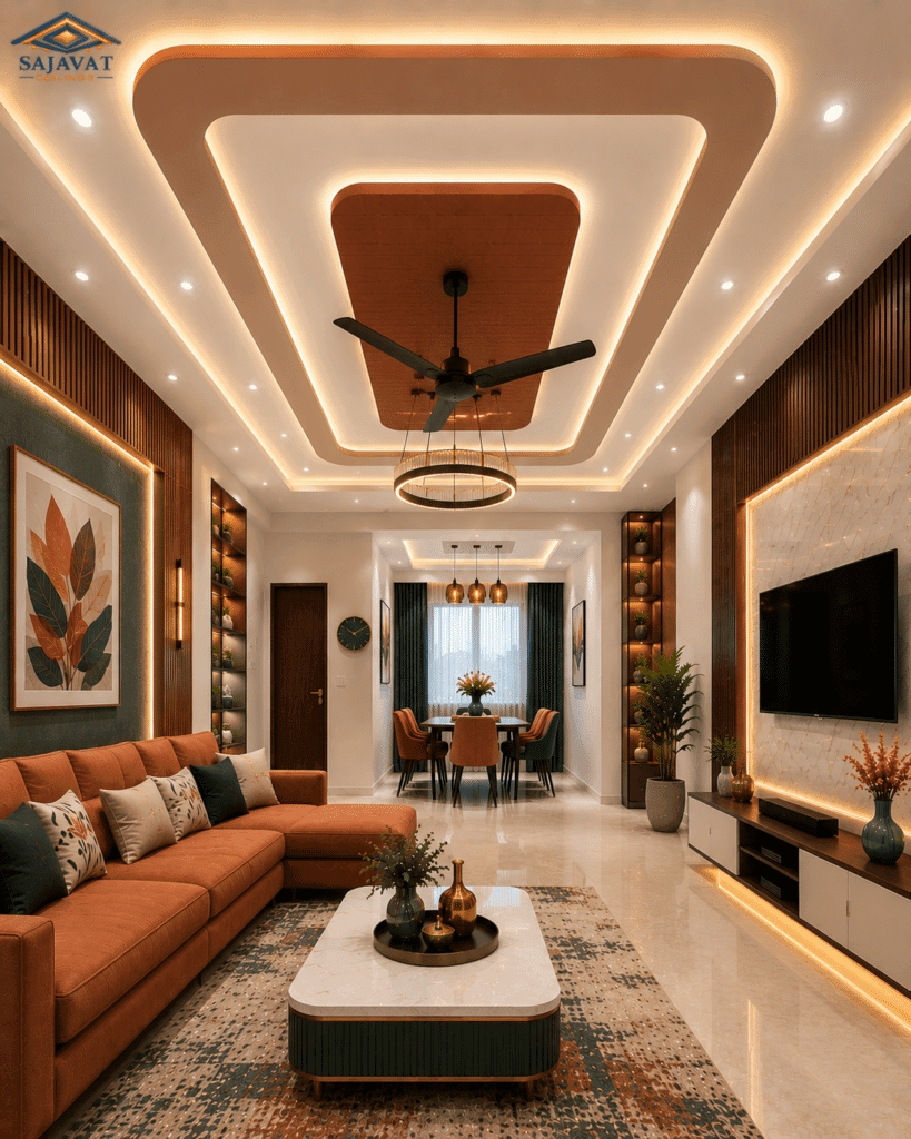 Living Room Ceiling — design 63