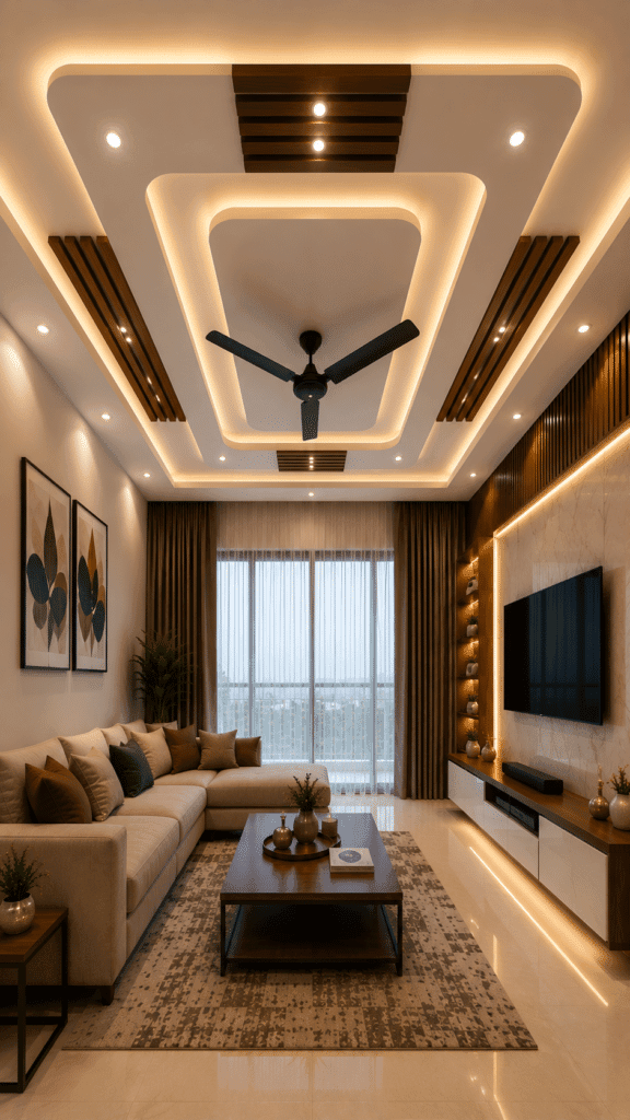 Living Room Ceiling — design 19